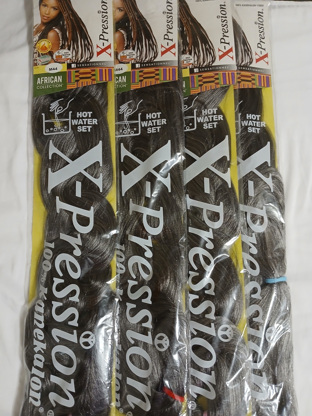 African Collection Hot Water Set Synthetic Braiding Hair - Color: M44